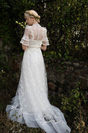 Abito da sposa convenzionale scintillante in pizzo stravagante spazzola treno a terra - Foto 8