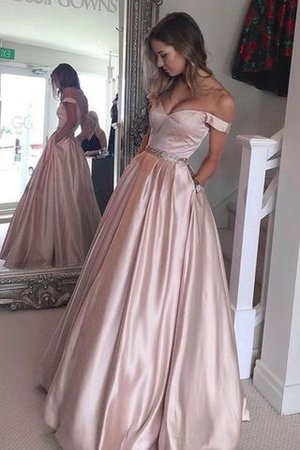 Robe de soirée naturel vintage moderne de princesse manche nulle - Photo 1