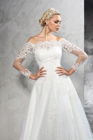 Robe de mariée longue delicat naturel longueur au ras du sol fermeutre eclair - Photo 5