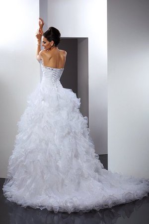 Robe de mariée longue cordon en organza avec perle de mode de bal - Photo 2