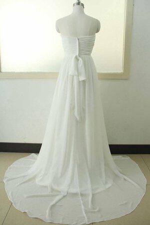 Vestido de Novia de Corte-A en Encaje y Tul de Escote Corazón de Hasta la Tibia - Foto 4