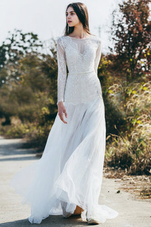 Robe de mariée de sirène splendide longueur au ras du sol solennelle longue - Photo 1