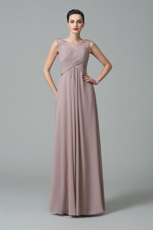 Robe demoiselle d'honneur longue jusqu'au sol de princesse avec chiffon ruché - Photo 1