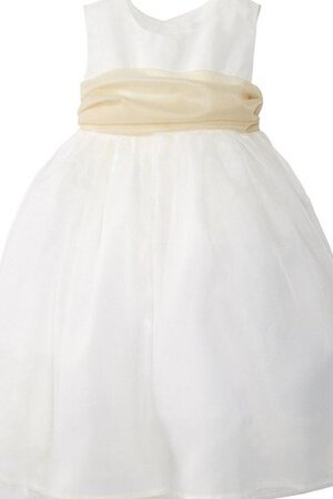 Robe de cortège enfant plissage fermeutre eclair avec sans manches textile en tulle ligne a - Photo 1