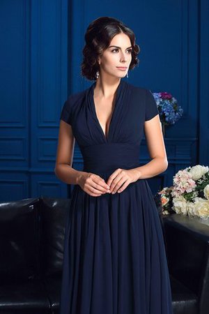 Abito mamma Sposa Principessa Lunghi A Terra V-Scollo in Chiffon - Foto 6