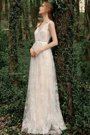 Abito da sposa sogno brillante naturale moderno particolare v-scollo - Foto 4