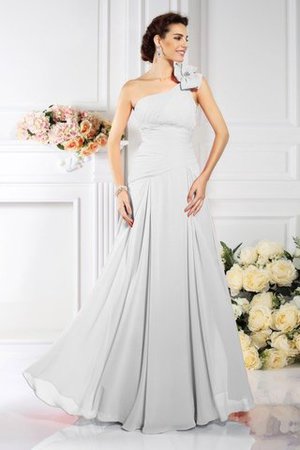 Chiffon Prinzessin Bodenlanges Brautjungfernkleid mit Plissierungen ohne Ärmeln - Bild 29