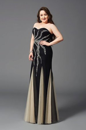 Robe de bal attirent col en forme de cœur gaine avec perle lache - Photo 5