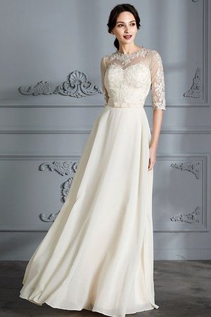 Robe de mariée facile de princesse longueur au ras du sol avec chiffon ligne a - Photo 4