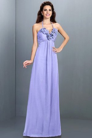 Prinzessin A-Linie Ärmelloses Normale Taille Brautjungfernkleid aus Chiffon - Bild 18