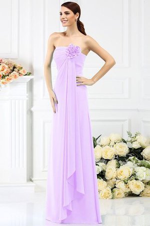 Robe demoiselle d'honneur longue avec fleurs avec chiffon de bustier ligne a - Photo 19