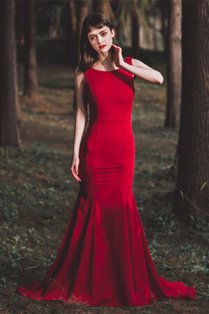 Robe de mariée de sirène de cape populaire de traîne courte femme branché - Photo 1