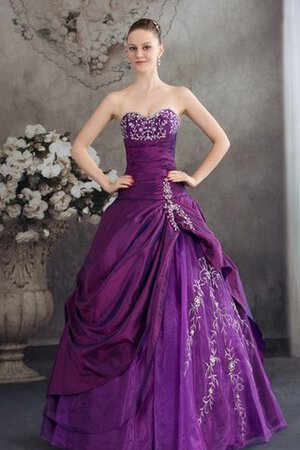 Gesticktes Herz-Ausschnitt pick up Quinceanera Kleid mit Applikation - Bild 1