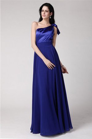 Robe de bal longue avec fronce de princesse satin tissé extensible fermeutre eclair - Photo 1