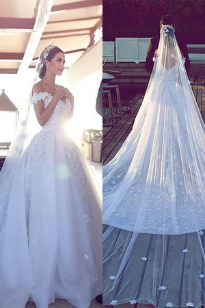 Moderno Vestido de Novia de Corte Evasé en Gasa de Cola Capilla de Sin mangas - Foto 1