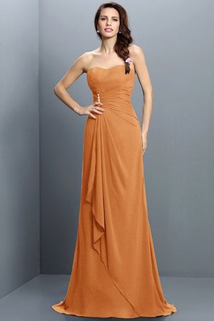 Robe demoiselle d'honneur plissage longue de sirène avec sans manches avec chiffon - Photo 20