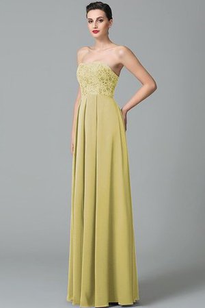 Ärmelloses Herz-Ausschnitt Prinzessin Chiffon Reißverschluss Brautjungfernkleid - Bild 8