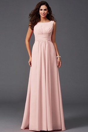 Robe demoiselle d'honneur avec zip ligne a jusqu'au sol avec chiffon de lotus - Photo 21