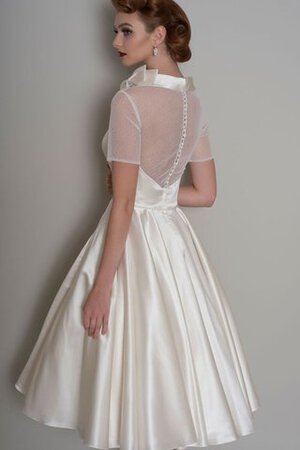 Abito da Sposa con Manica Corte Moderno Formale E Informale Lupetto in Tulle Elegante - Foto 2