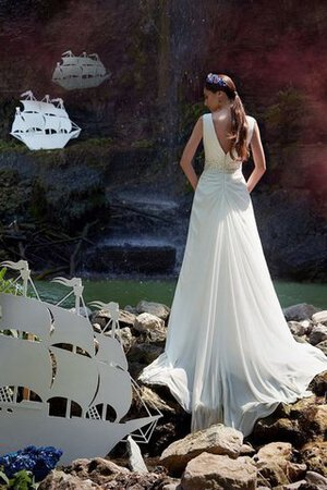 Robe de mariée décontracté moderne elégant avec zip avec perle - Photo 3