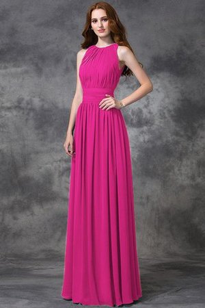 Robe demoiselle d'honneur longue fermeutre eclair avec chiffon ligne a de princesse - Photo 10