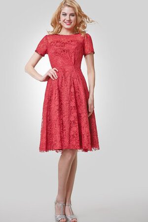 Robe de cocktail romantique facile luxueux a-ligne au niveau de cou - Photo 1