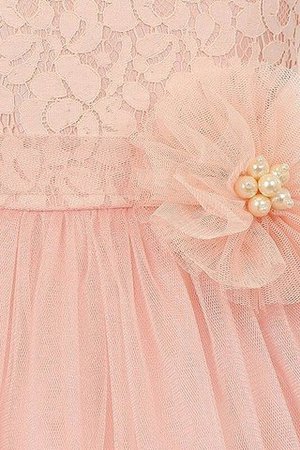 Abito da Cerimonia Bambini con Nastro A-Line Naturale Principessa in Tulle - Foto 3