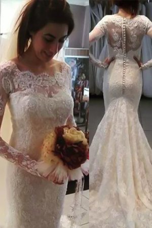 Vestido de Novia de Apliques de Largo de Agraciado de Pura espalda - Foto 1