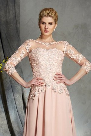 Chiffon Reißverschluss Normale Taille Bodenlanges Anständiges Brautmutterkleid - Bild 6