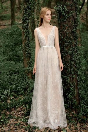 Abito da sposa sogno brillante naturale moderno particolare v-scollo - Foto 1