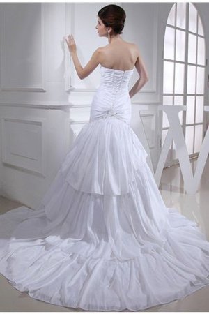 Robe de mariée longue avec sans manches avec lacets de sirène appliques - Photo 2