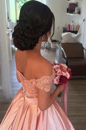 Robe de mariée fourreau avec bijoux avec perle divin de traîne longue serieuse - Photo 2