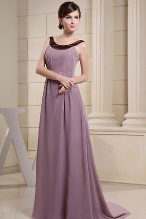 Ärmellos Chiffon A-Line gerüschtes Brautmutterkleid - Bild 3