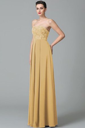 Ärmelloses Herz-Ausschnitt Prinzessin Chiffon Reißverschluss Brautjungfernkleid - Bild 12