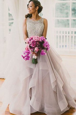 Vestido de Novia en Organza de Sin mangas de Natural de Cola Barriba - Foto 1