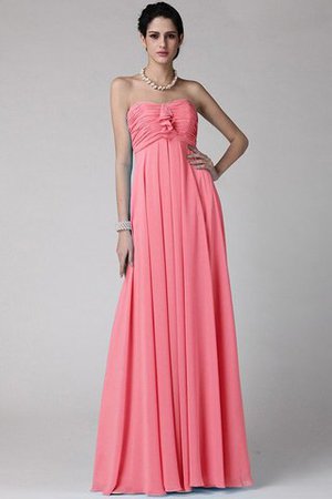 Robe demoiselle d'honneur longue de fourreau de lotus avec sans manches en chiffon - Photo 28