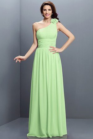 Robe demoiselle d'honneur longue en chiffon au drapée jusqu'au sol fermeutre eclair - Photo 26