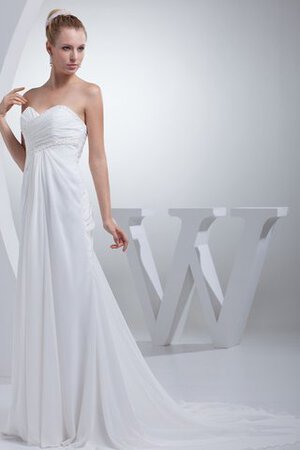 Robe de mariée sexy chic de col en cœur sans empire avec lacets - Photo 4