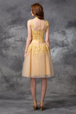 Robe de cocktail bref appliques de princesse avec sans manches de col haut - Photo 2