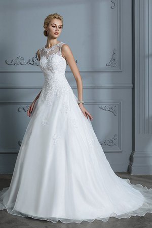 Robe de mariée de mode de bal de traîne moyenne belle exclusif formelle - Photo 5