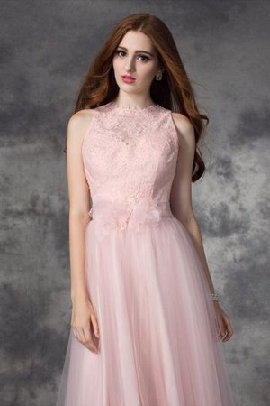 Prinzessin Normale Taille Bodenlanges Formelles Abendkleid mit Blume - Bild 5