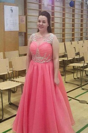 Vestido de Fiesta de Corte princesa de Sin mangas de Abalorio de Natural - Foto 1