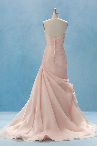 Robe de mariée romantique ruchés longs ligne a ruché col en forme de cœur - Photo 2