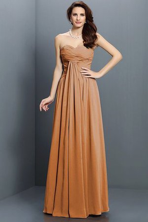 Robe demoiselle d'honneur longue de princesse jusqu'au sol fermeutre eclair en satin - Photo 4