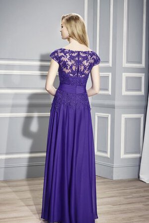 Robe de bal romantique distinguee avec manche courte avec zip avec manche épeules enveloppants - Photo 2