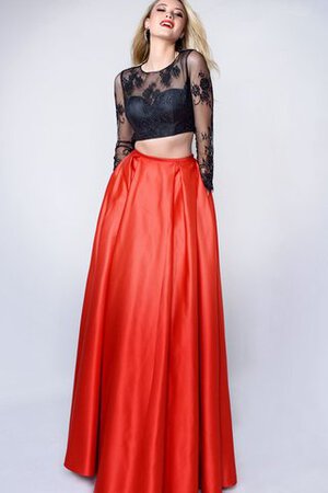 Robe de bal luxueux romantique 2 pice avec manche longue longueur au ras du sol - Photo 3