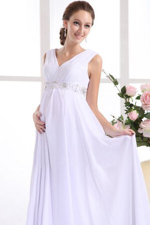 Robe de mariée salle interne satin en simulation charmant v encolure chic - Photo 4