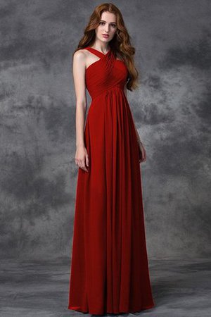 Robe demoiselle d'honneur longue avec zip ruché avec sans manches avec chiffon - Photo 23