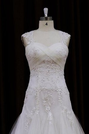 Robe de mariée distinguee grandiose textile en tulle avec zip avec cristal - Photo 2