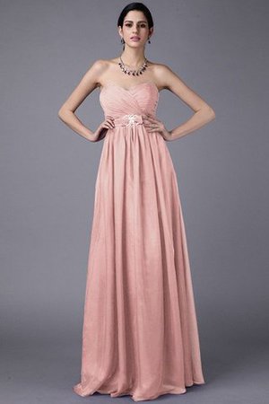 Robe demoiselle d'honneur naturel plissé de princesse avec fronce a-ligne - Photo 22